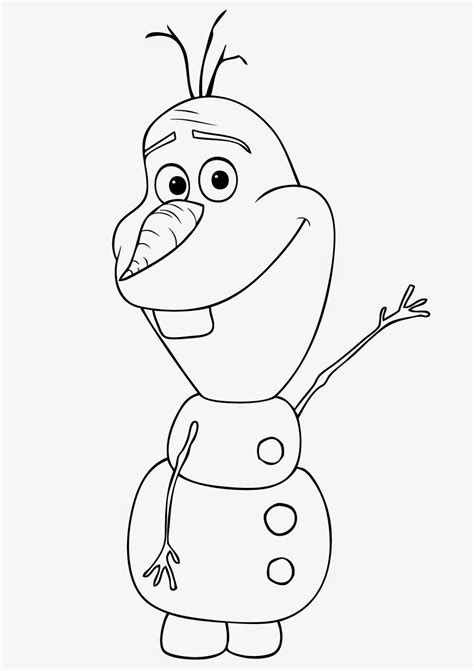 Olaf Printable Coloring Pages